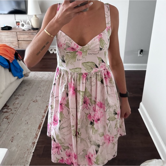 Vintage floral corset dress - Picture 4 of 8